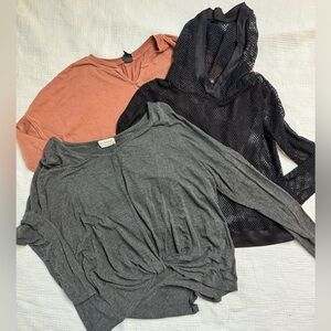 Bundle of 3 Girls Long Sleeve Shirts Size M